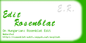 edit rosenblat business card